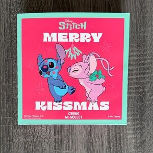 Disney Stitch Holiday Crew Socks